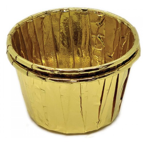 Φόρμες Χάρτινες Cup Cake Χρυσό - 50 Τεμάχια